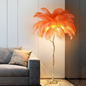 Luxurious Feather Floor Lamp - A Touch of Glamour