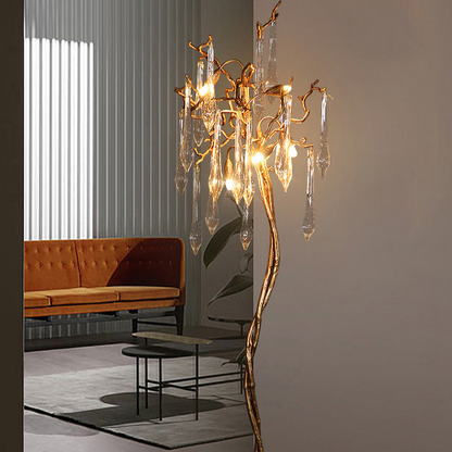 Crystal Chandelier Floor Lamp - A Touch of Regal Elegance