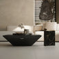 Modern Luxury Marble Top Coffee Table with Storage Shelf