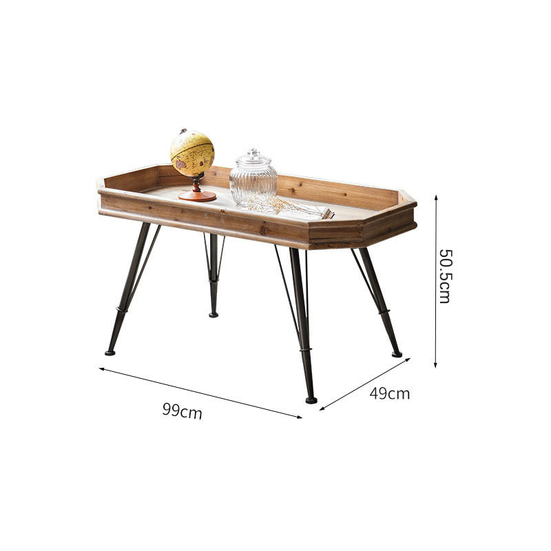 Timeless Versatility: The Retro Solid Wood Coffee Table