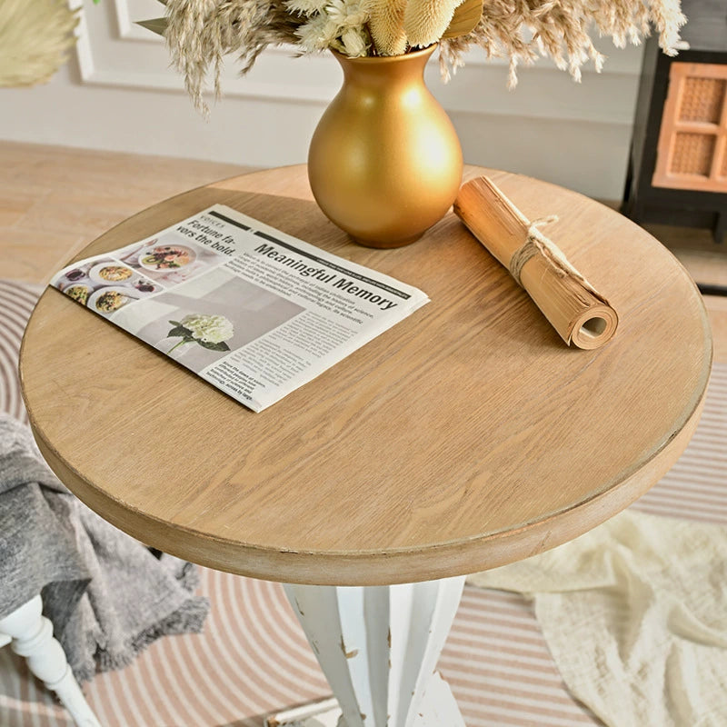 The Versailles Pedestal Side Tables - French Provincial Accent Table