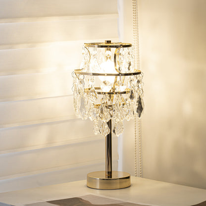 Crystal Chandelier Table Lamp - A Touch of Glamour