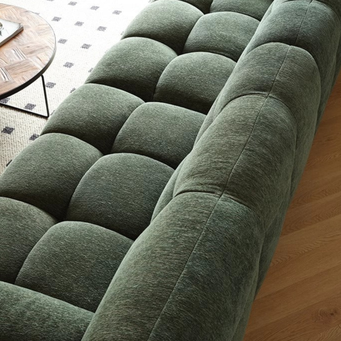 Modern Modular Sofa with Textured Fabric and Relaxed Design