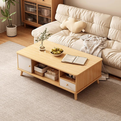 Modern Elegance Meets Timeless Versatility: The Solid Wood Coffee Table