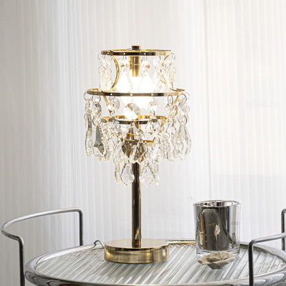 Crystal Chandelier Table Lamp - A Touch of Glamour