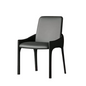 Designer Dining Chair - Leather Upholstered Dining Chair with Metal Legs - Modern Minimalist Design