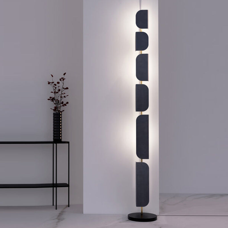 Modern Stacked Disc Floor Lamp - A Minimalist Statement