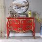 Rococo-Inspired Console Table with Hand-Painted Chinoiserie Scene