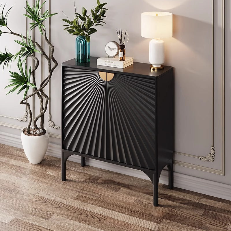 Modern Sunburst Cabinet with Gold Accents - A Mid-Century Modern Gem