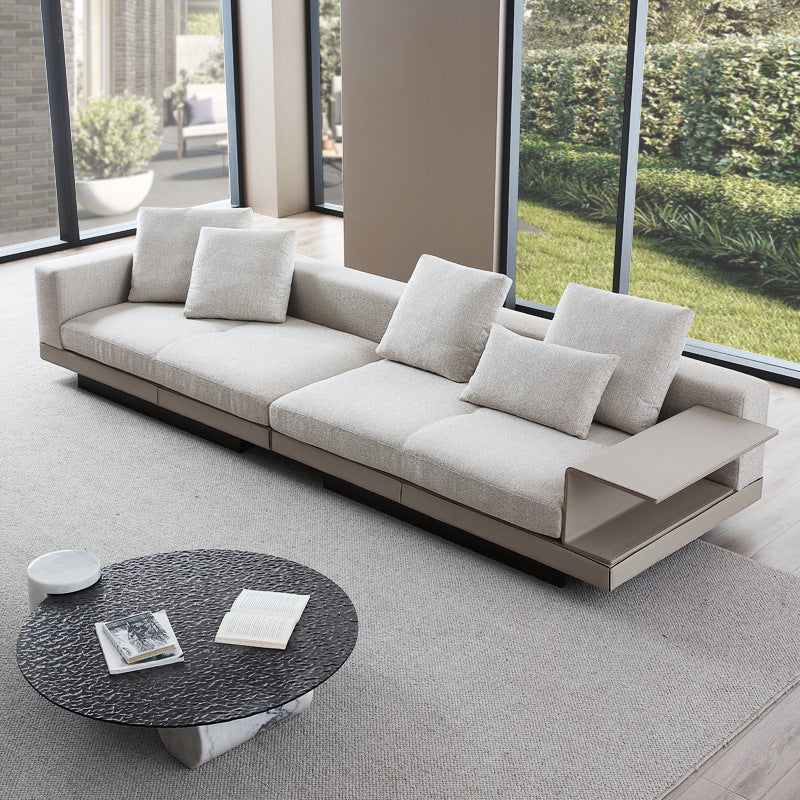 Modern Minimalist Cotton-Linen Fabric Sofa for Living Room