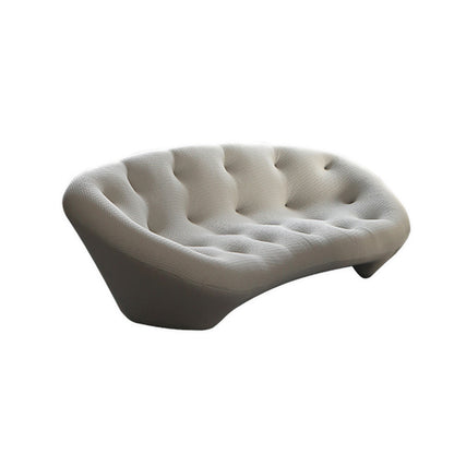 Minimalist Shell-Shaped Curved Sofa Lounge Chair – Elegant Design for Modern Living Rooms