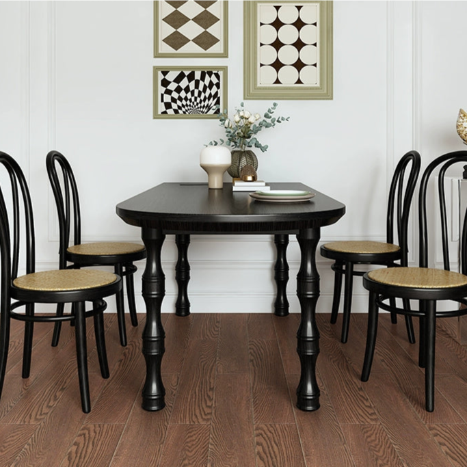 Classic French Dining Table Set - Timeless Elegance and Comfort