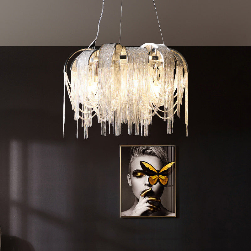 Modern Chain Chandelier - A Dazzling Statement Piece