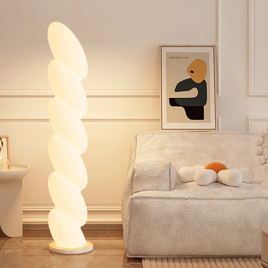 Sculptural Pebble Floor Lamp - A Modern Art Piece