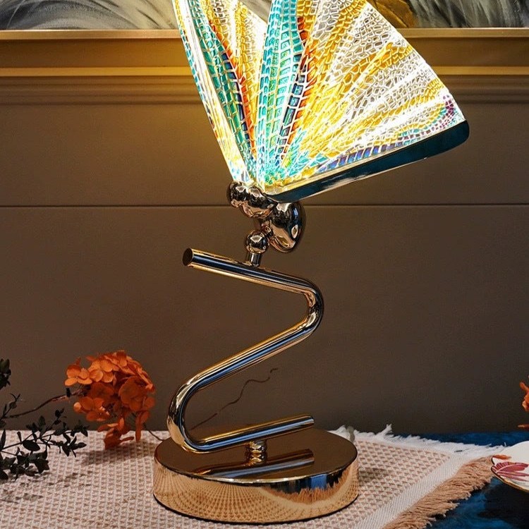 Butterfly Stained Glass Table Lamp - A Whimsical and Elegant Touch