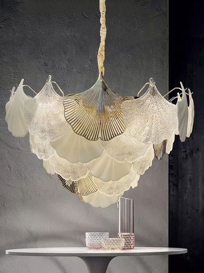 Ginkgo Leaf Chandelier - A Natural Touch of Elegance