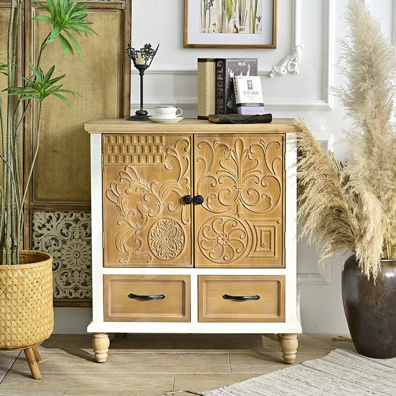 The Versailles Carved Storage Cabinet - French Provincial Sideboard with Drawers