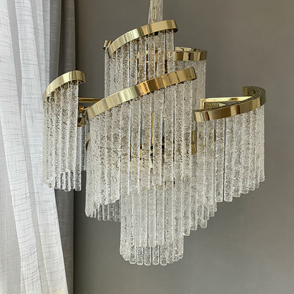 Whimsical Crystal Chandelier - A Modern Masterpiece