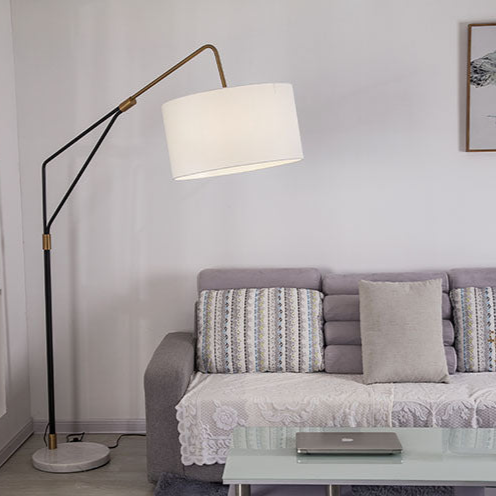 Sleek and Sophisticated Floor Lamp with Adjustable Arm