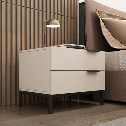 Modern Minimalist Nightstand with Sleek Design and Ample Storage