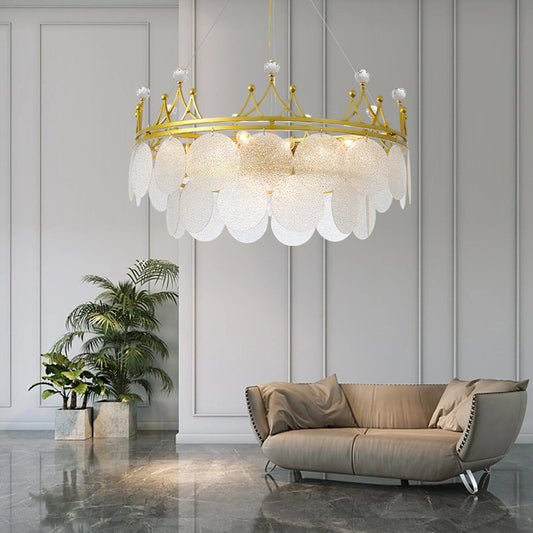 Royal Crown Chandelier - A Regal Masterpiece