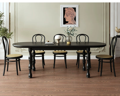 Classic French Dining Table Set - Timeless Elegance and Comfort