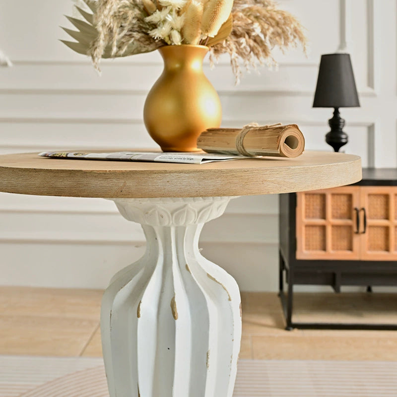 The Versailles Pedestal Side Tables - French Provincial Accent Table