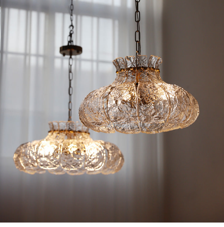 Elegant Glass Petal Chandelier - Modern and Minimalist