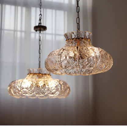 Elegant Glass Petal Chandelier - Modern and Minimalist