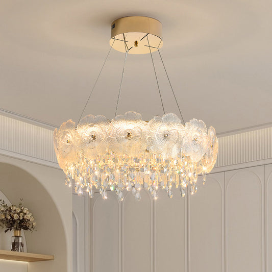 Modern Crystal Petal Chandelier - A Touch of Elegance