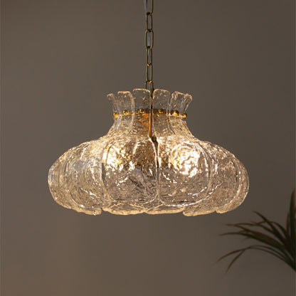 Elegant Glass Petal Chandelier - Modern and Minimalist