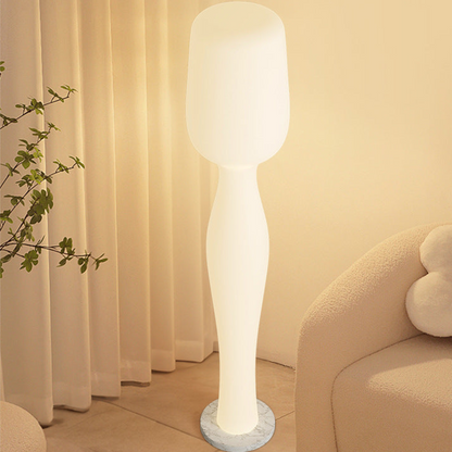 Sculptural Ceramic Floor Lamp - A Modern Art Piece