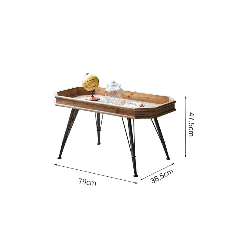 Timeless Versatility: The Retro Solid Wood Coffee Table