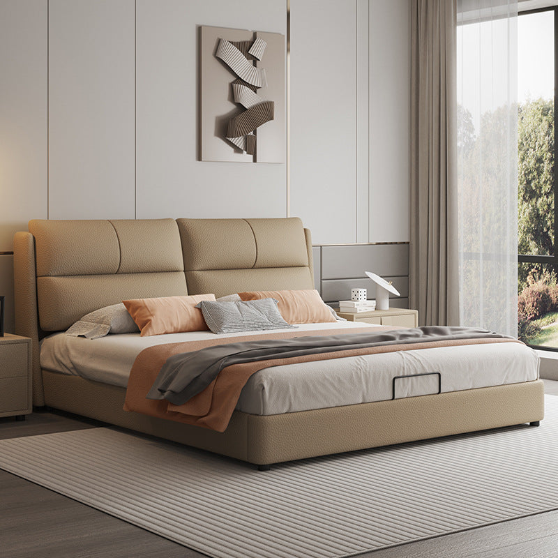 Modern Upholstered Bed Frame with Spacious Storage - Stylish and Functional