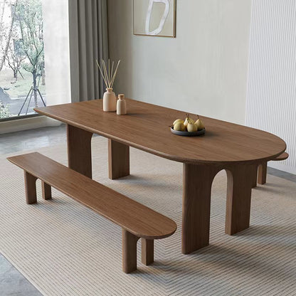 Modern Oval Dining Table with Unique Base - Sleek and Stylish