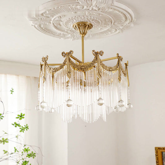 Elegant Baroque Chandelier with Crystal Accents - Luxurious and Timeless