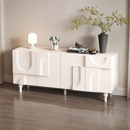 Modern Minimalist Sideboard with Unique Curved Design