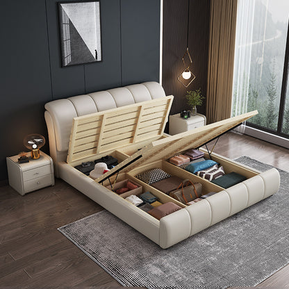 Modern Upholstered Storage Bed with Spacious Under-Bed Storage