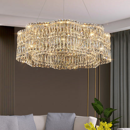 Modern Crystal Chandelier - Sleek and Stylish Design