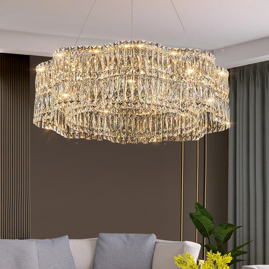 Modern Crystal Chandelier - Sleek and Stylish Design