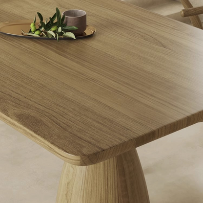 Minimalist Solid Wood Dining Table - Simple and Stylish