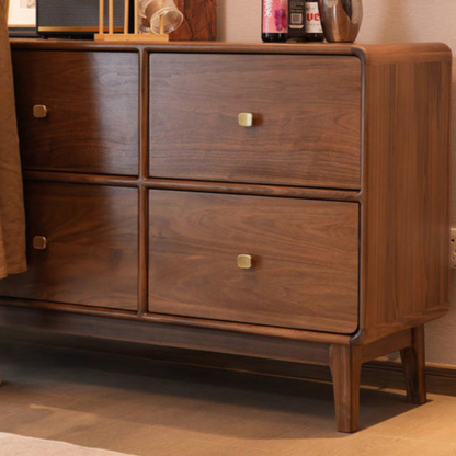 Modern Mid-Century Sideboard with Multiple Drawers