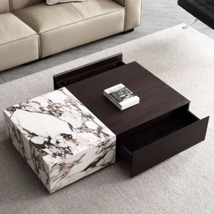 Furnishaus Chester: Industrial Chic Coffee Table with Storage