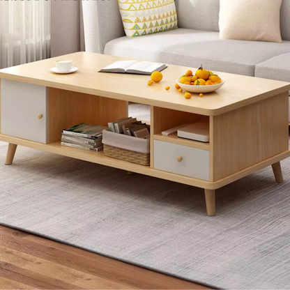 Modern Elegance Meets Timeless Versatility: The Solid Wood Coffee Table