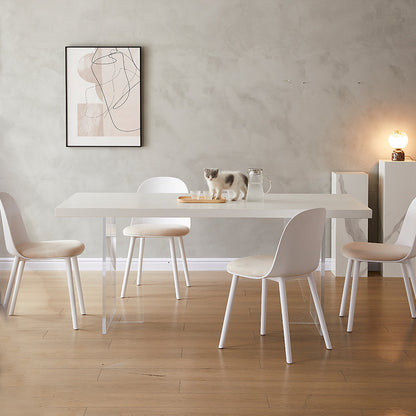 Modern Acrylic Dining Table - Sleek and Transparent Design