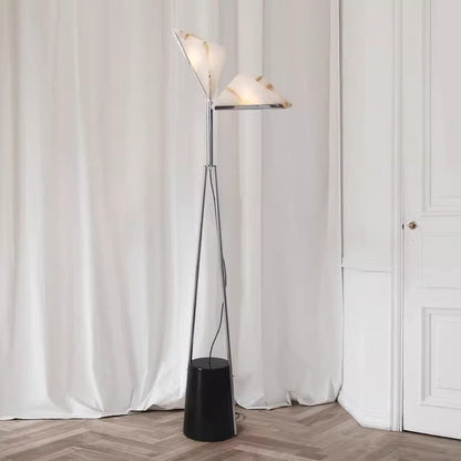 Sculptural Triangular Floor Lamp - A Modern Masterpiece