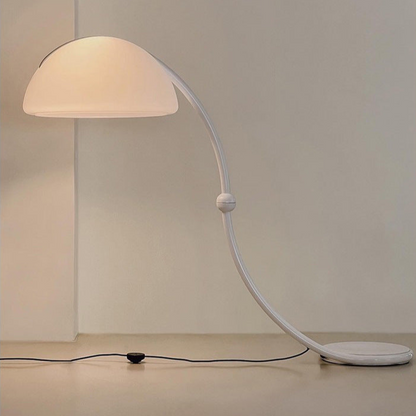 Mid-Century Modern Floor Lamp with Iconic Mushroom Shade - A Timeless Classic