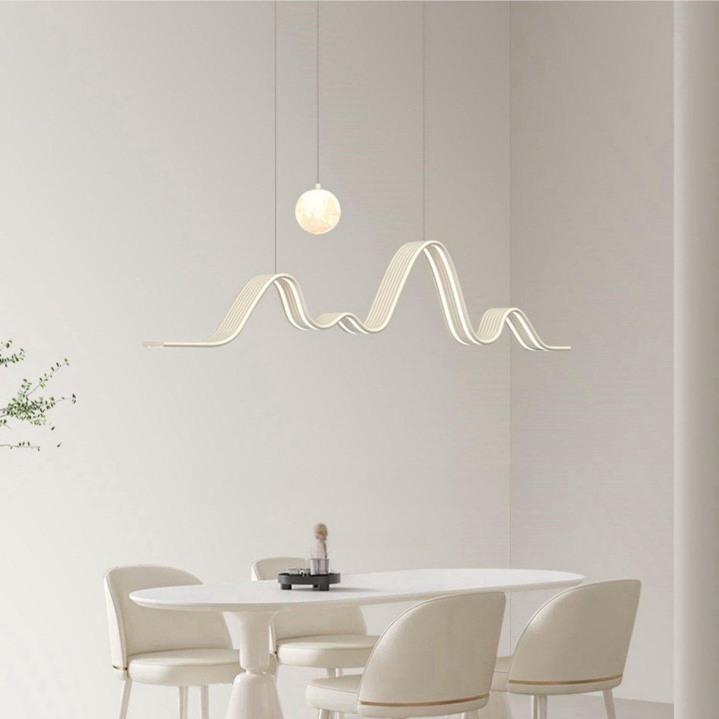 Modern Wave ceiling light - Sleek and Minimalist Lighting