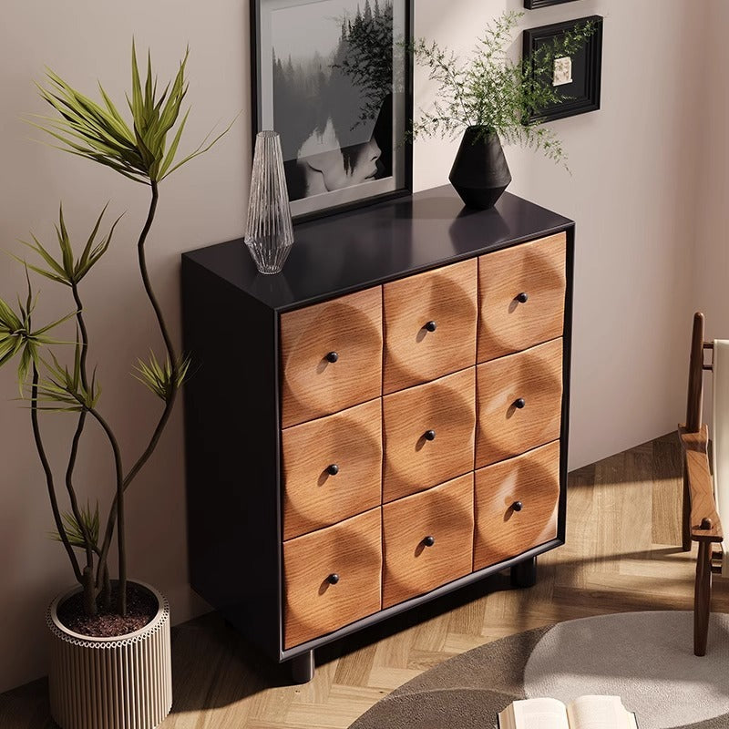 Modern Sideboard with Unique 3D Panel Design