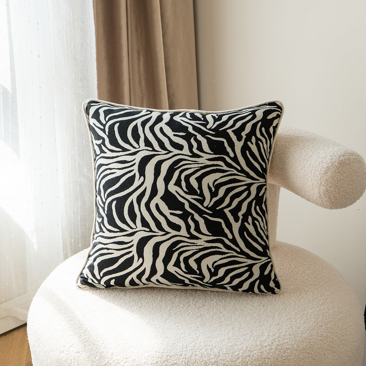 Boho Chic Animal Print Pillow - A Wildly Stylish Addition